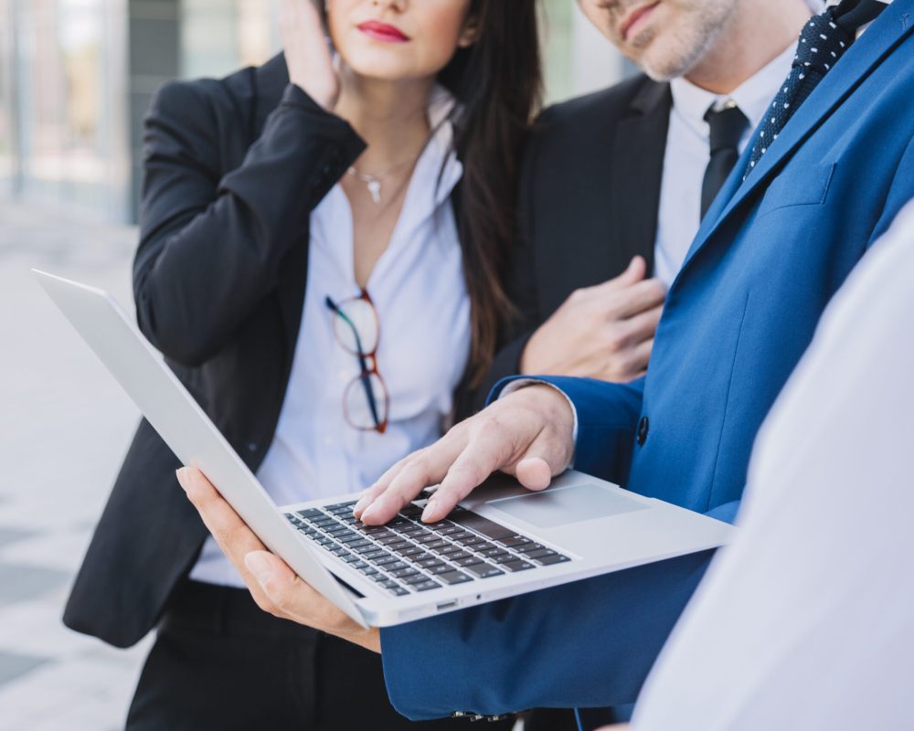 close-up-view-business-team-with-laptop close-up-view-business-team-with-laptop